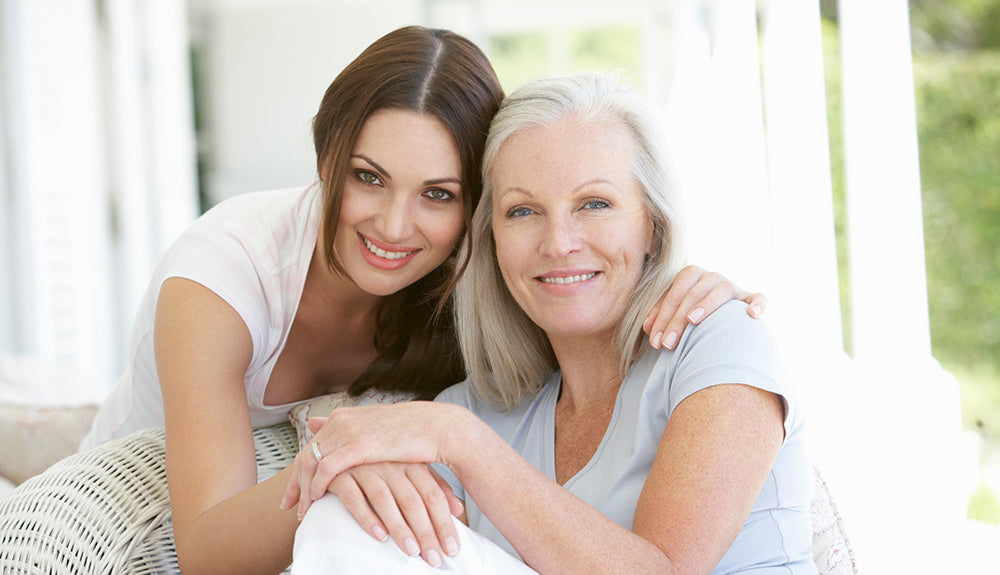 Daughter and aged mother